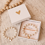 Monogram Pearl Bracelet - Bridal Party